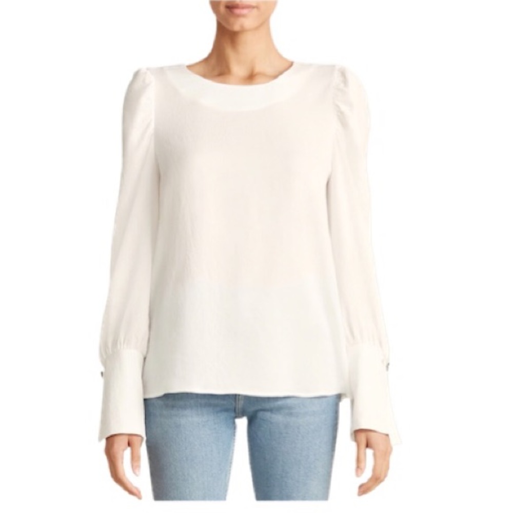 PATRIZIA LUCA Long Puff-sleeve BLouse with Button